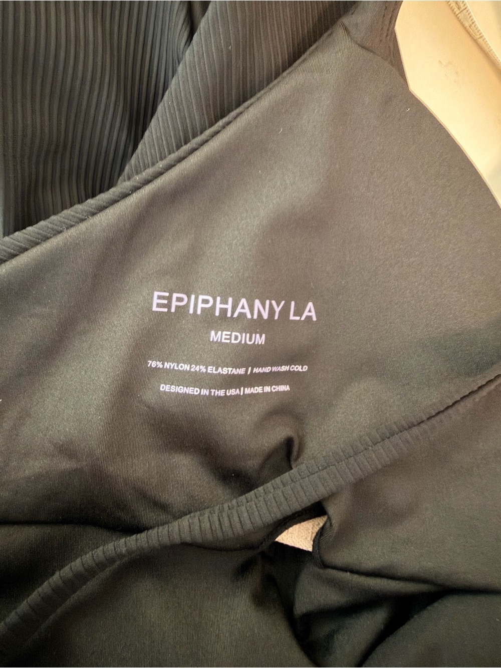 Epiphany LA Push-Up & Tummy Control Ribbed One Piece Swimsuit - Black - Picture 6 of 7